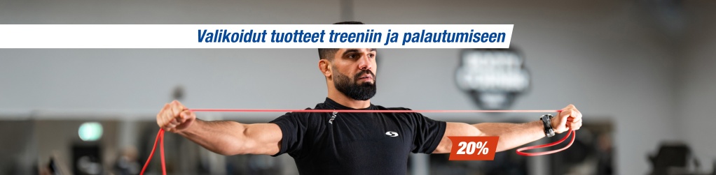 Valikoidut tuotteet treeniin ja palautumiseen 20%